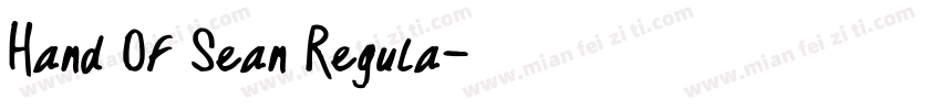 Hand Of Sean Regula字体转换